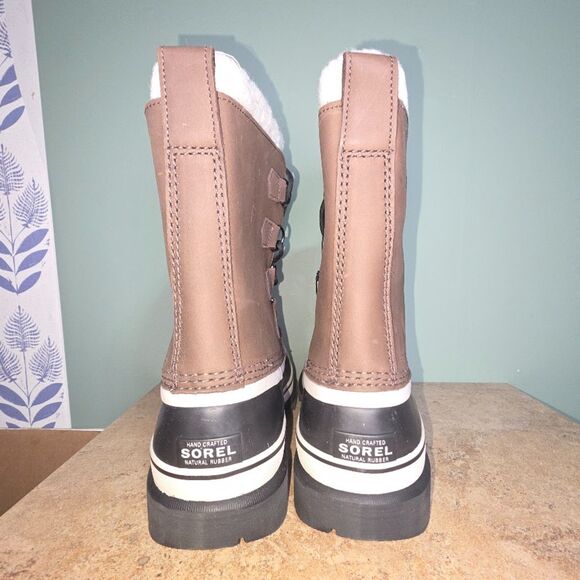 Sorel Men’s Caribou WP Winter Boots Size 9 Buff Tan Waterproof Snow NIB 1002871 main image 6